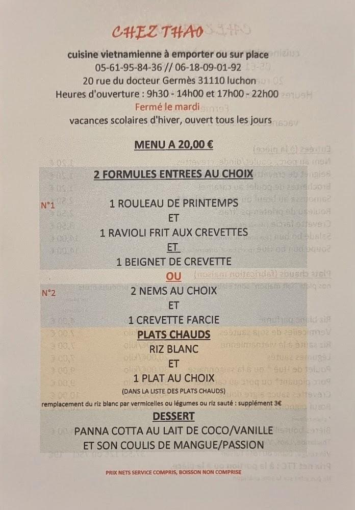 Chez Thao - Menu Image 2